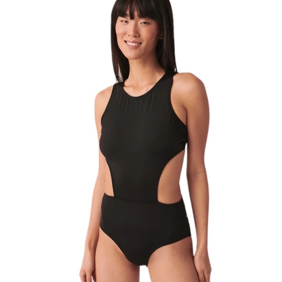 La Vie En Rose Other - La Vie en Rose NWT Black ROSA High Neck One-piece Swimsuit CHOOSE SIZE